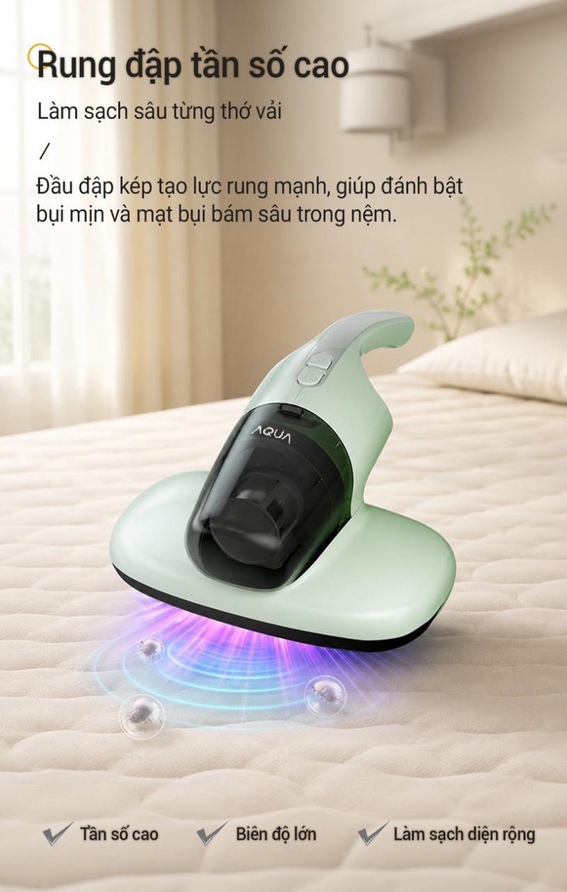 AQUA ASM-Y101(E) - Quy trình năm bước cho nệm, sofa và chăn ga