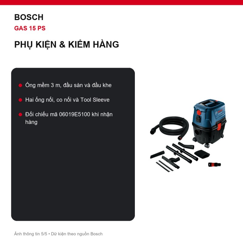 Phụ kiện Bosch GAS 15 PS