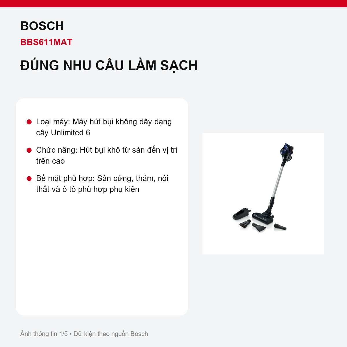 Bosch BBS611MAT Unlimited 6