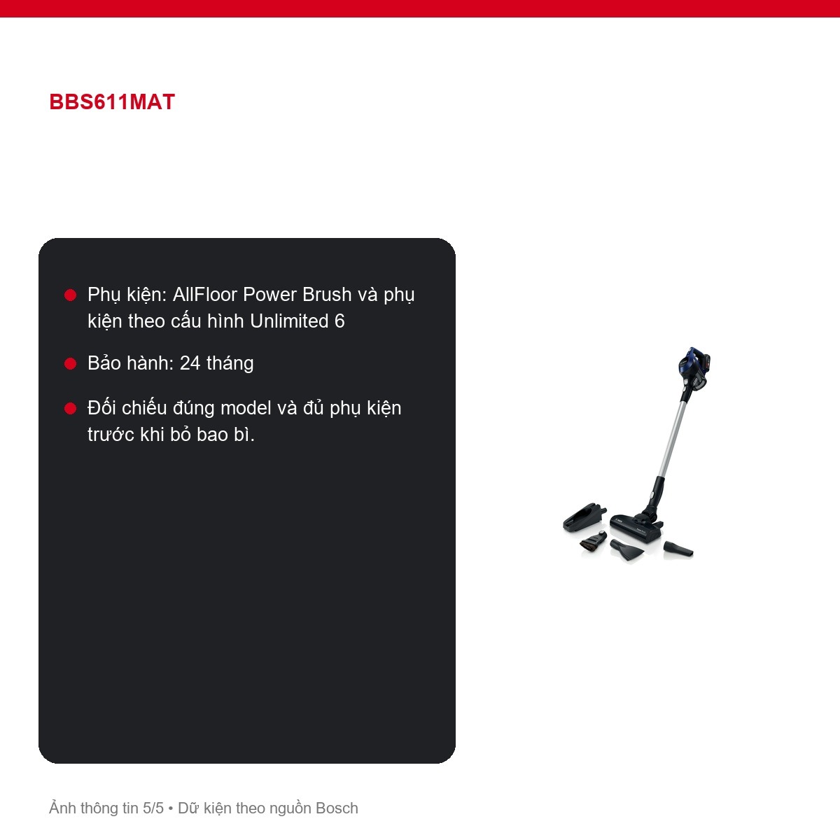 Pin Bosch BBS611MAT
