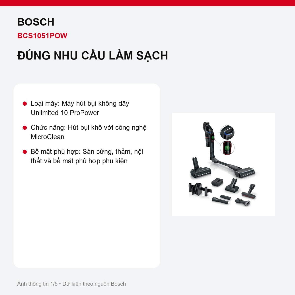 Bosch BCS1051POW Unlimited ProPower