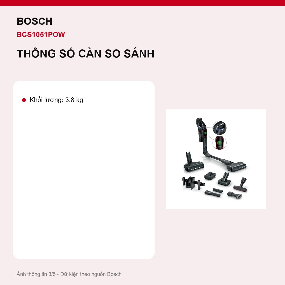 MicroClean Bosch BCS1051POW