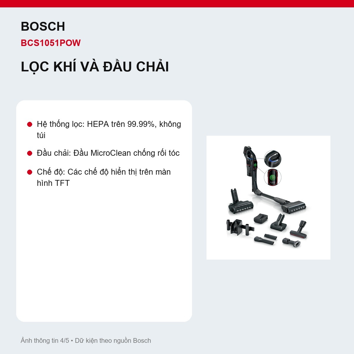 Pin Bosch BCS1051POW