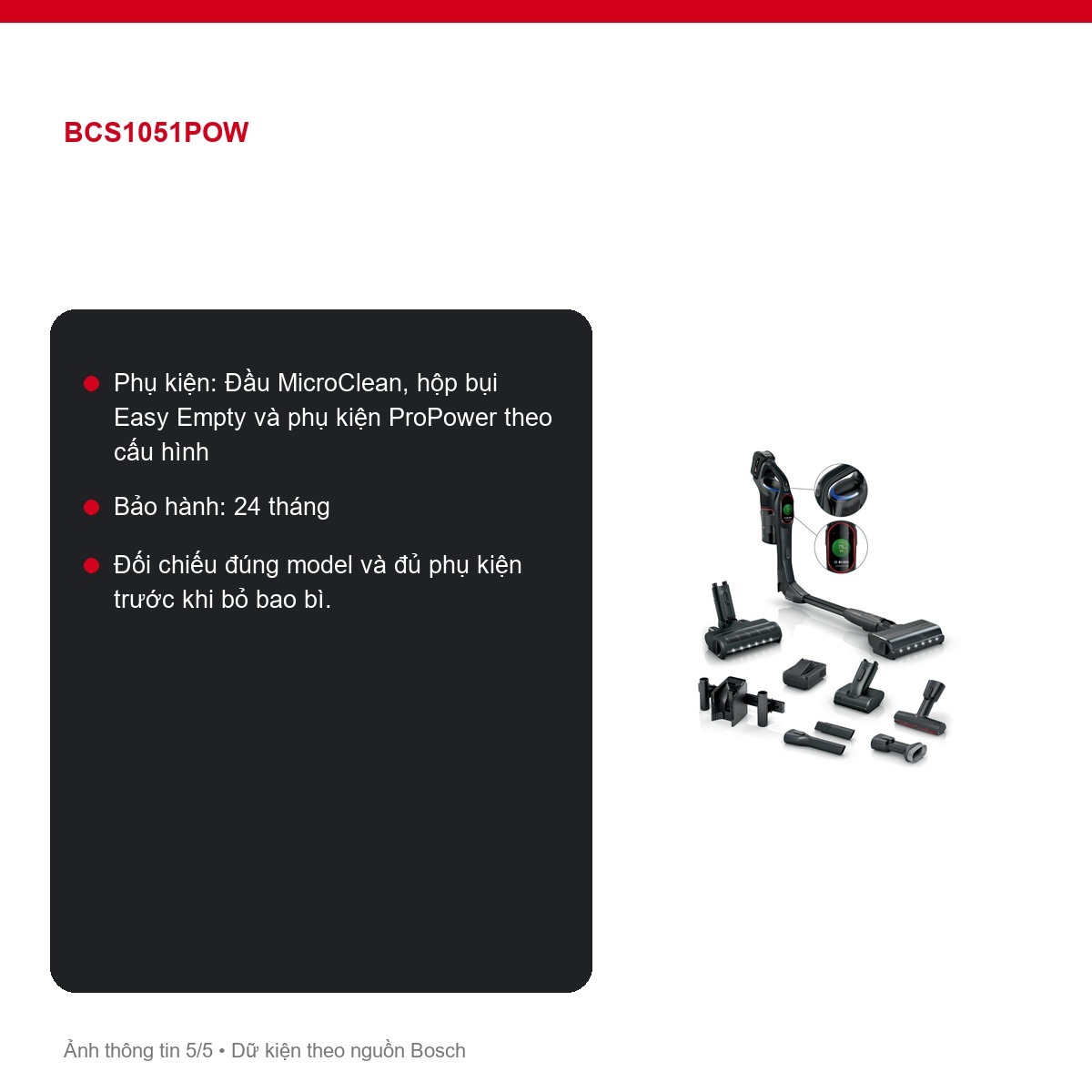 Hộp Easy Empty Bosch BCS1051POW