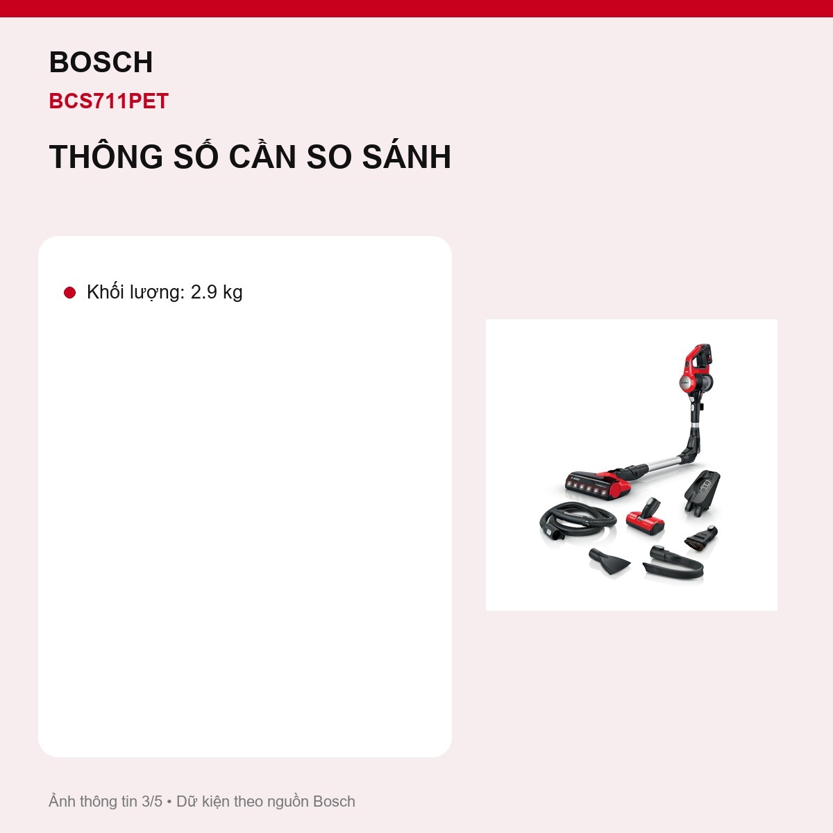 Đầu mini ProAnimal Bosch BCS711PET