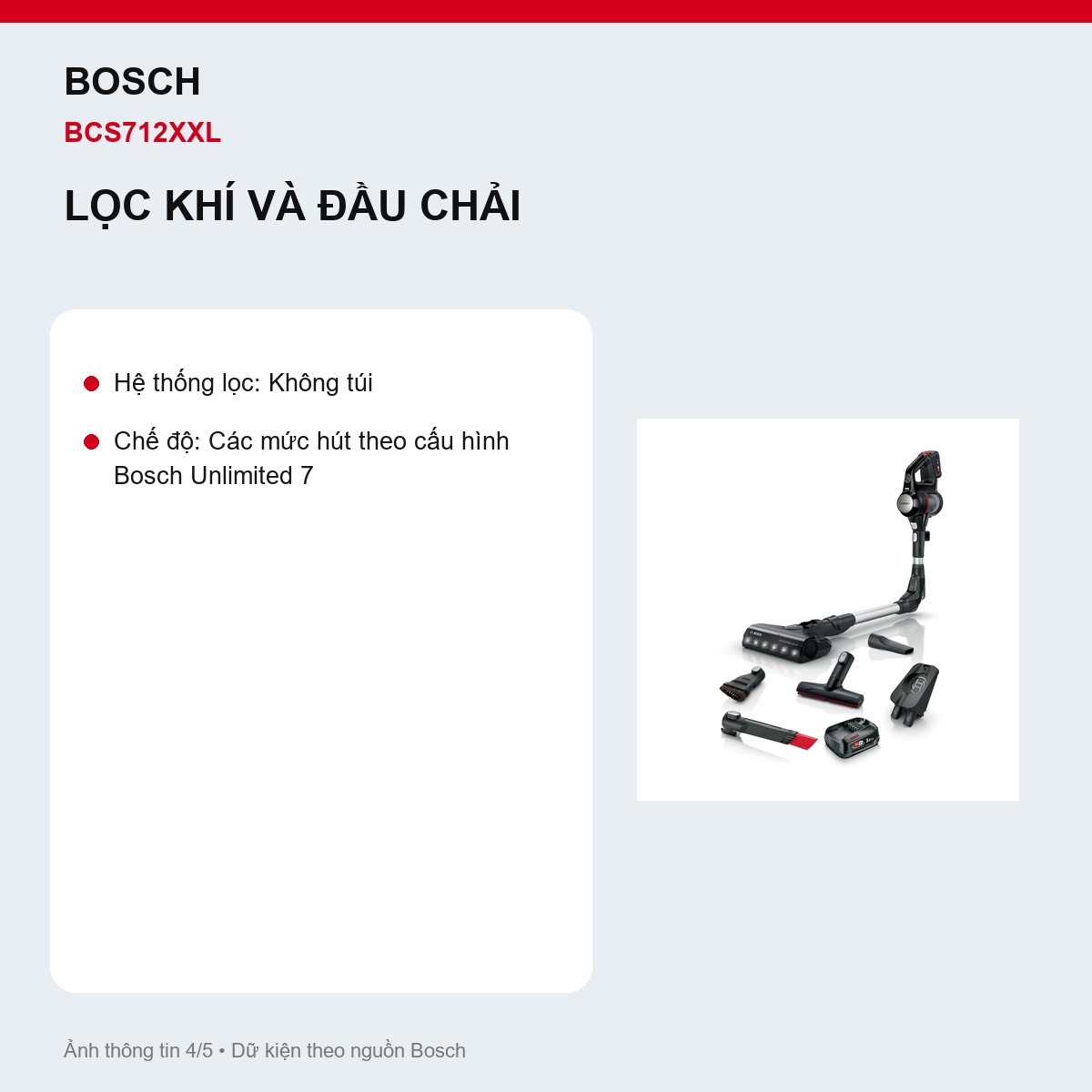 Hai pin Power for All Bosch BCS712XXL