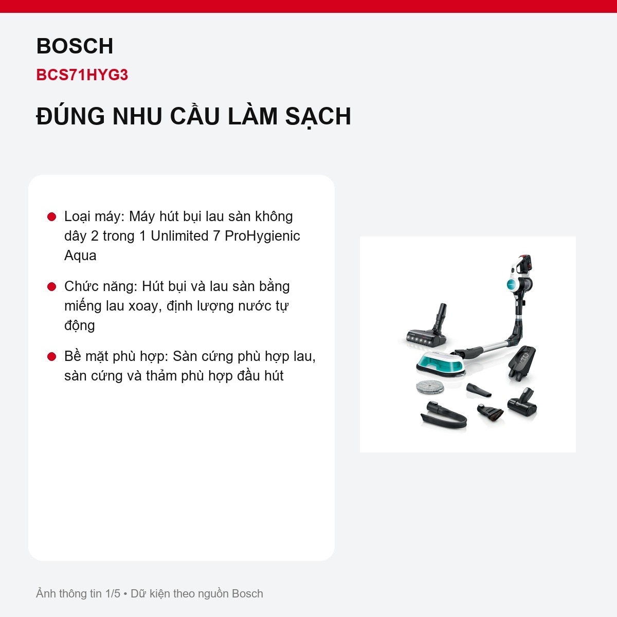 Bosch BCS71HYG3 ProHygienic Aqua