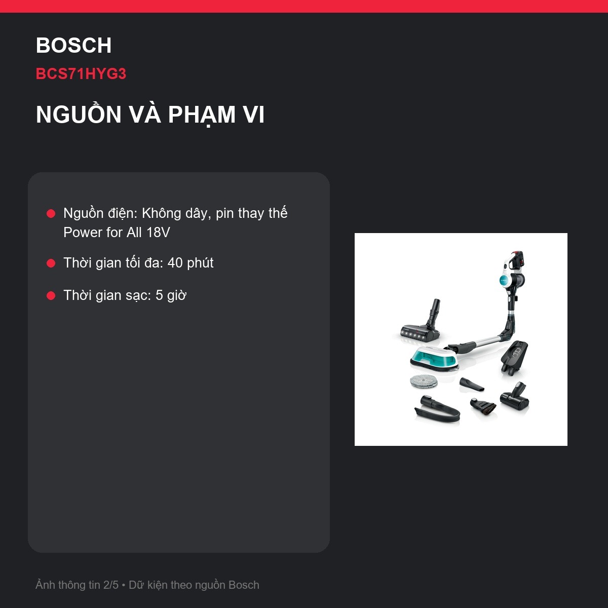 Đầu DynamicPower Bosch BCS71HYG3