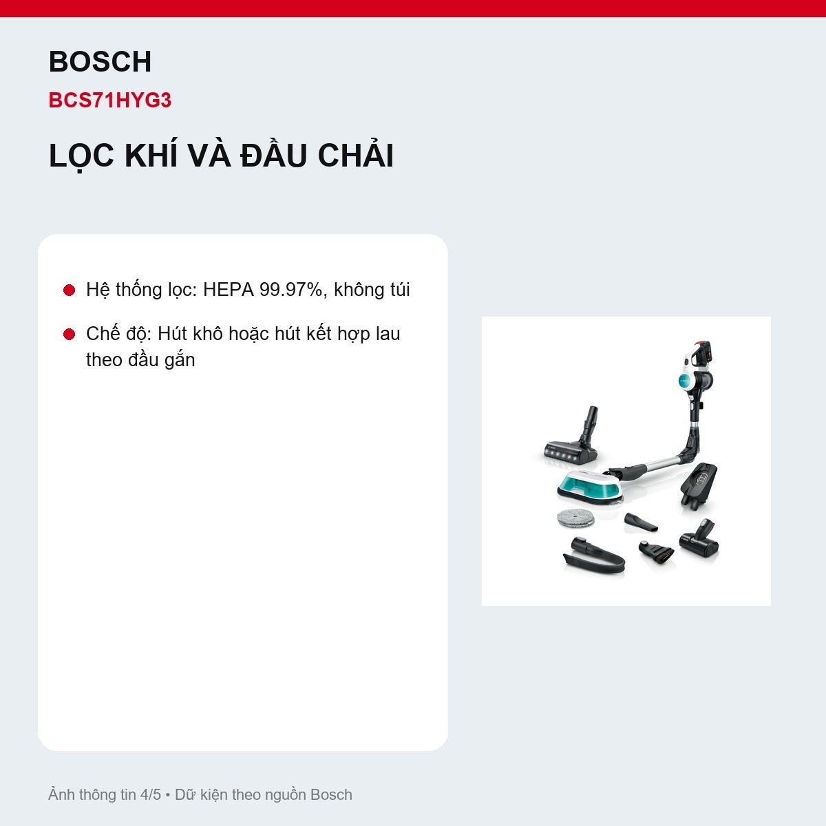Lọc HEPA Bosch BCS71HYG3