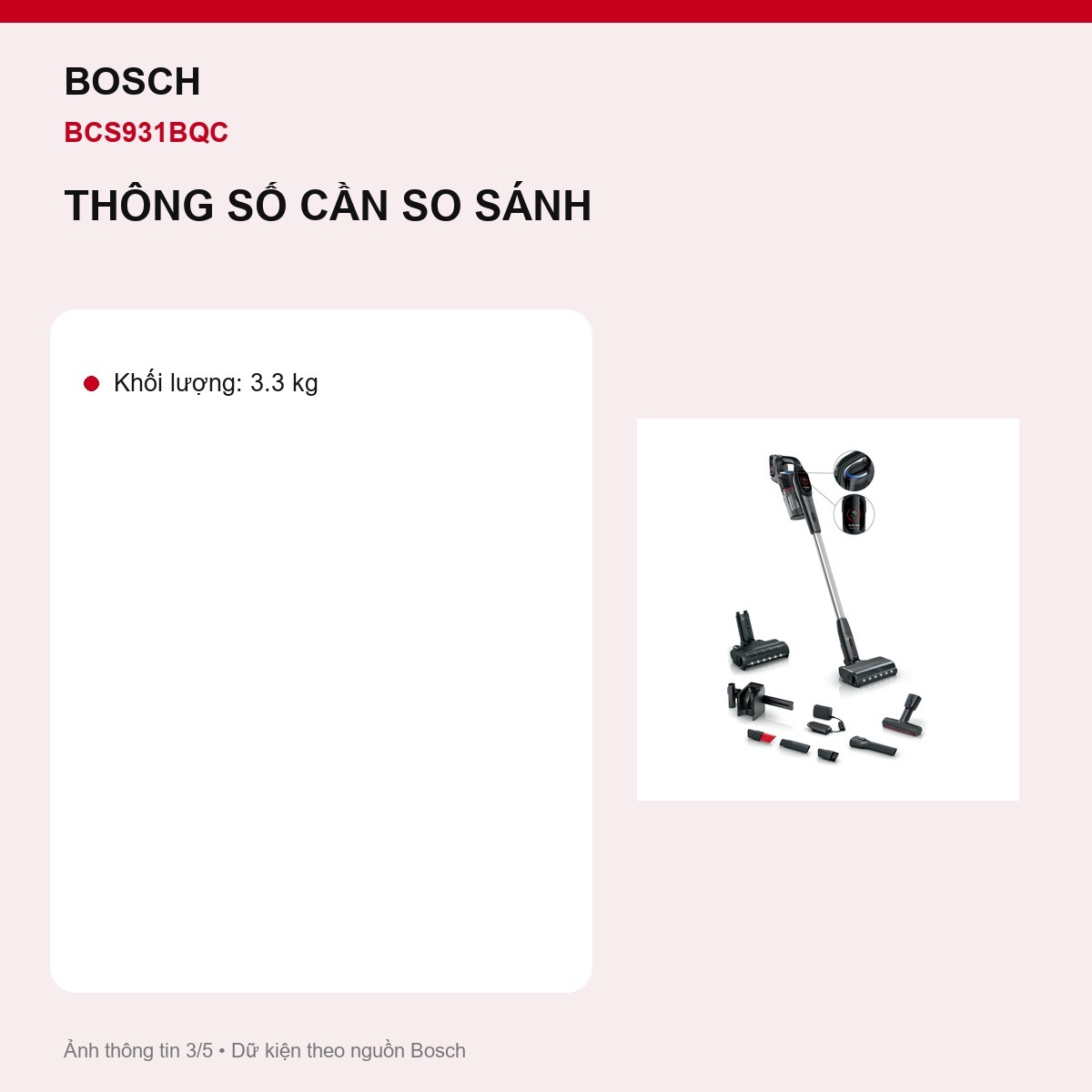 Đầu hút MicroClean Bosch BCS931BQC