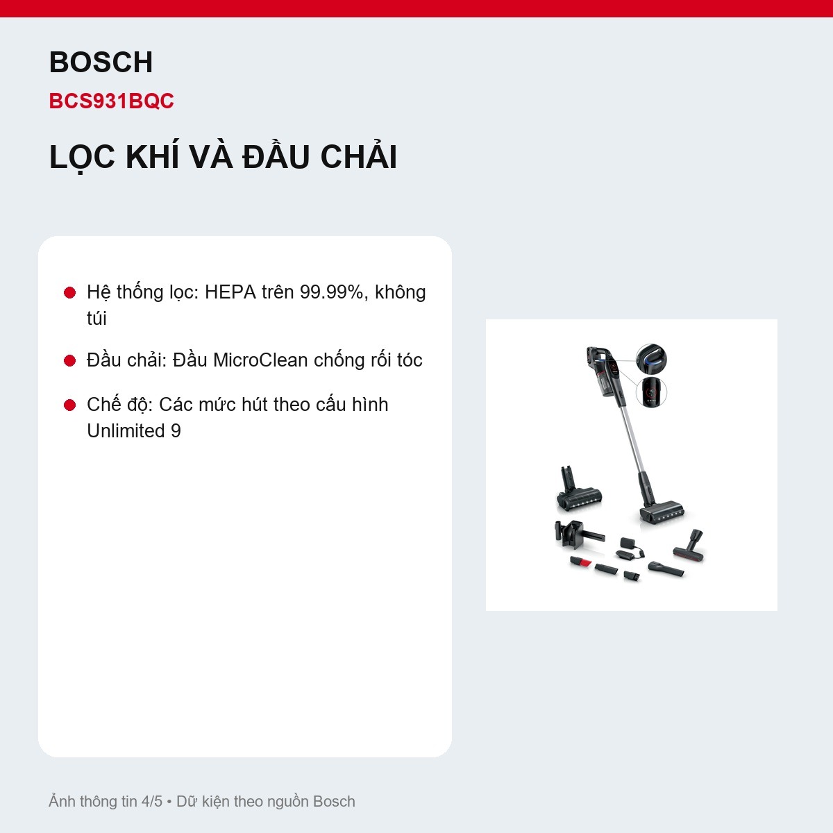 Hộp bụi Easy Empty Bosch BCS931BQC