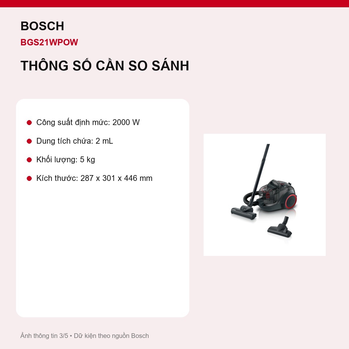 Power AirCycle Bosch BGS21WPOW
