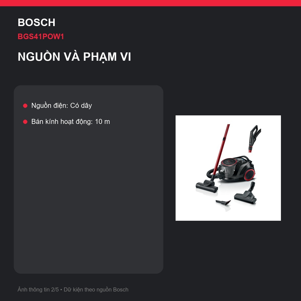SmartSensor Control Bosch BGS41POW1
