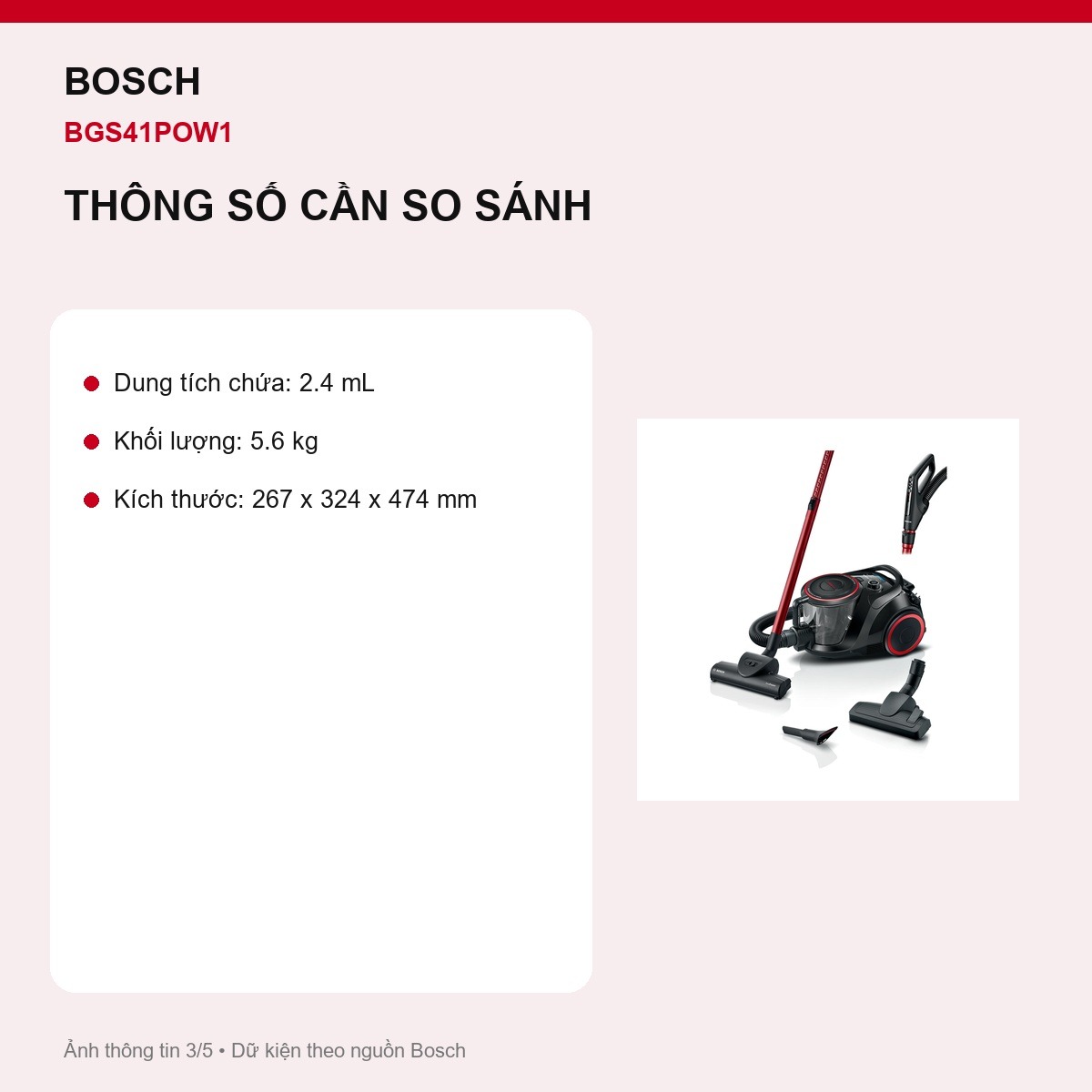 Đầu Turbo Bosch BGS41POW1