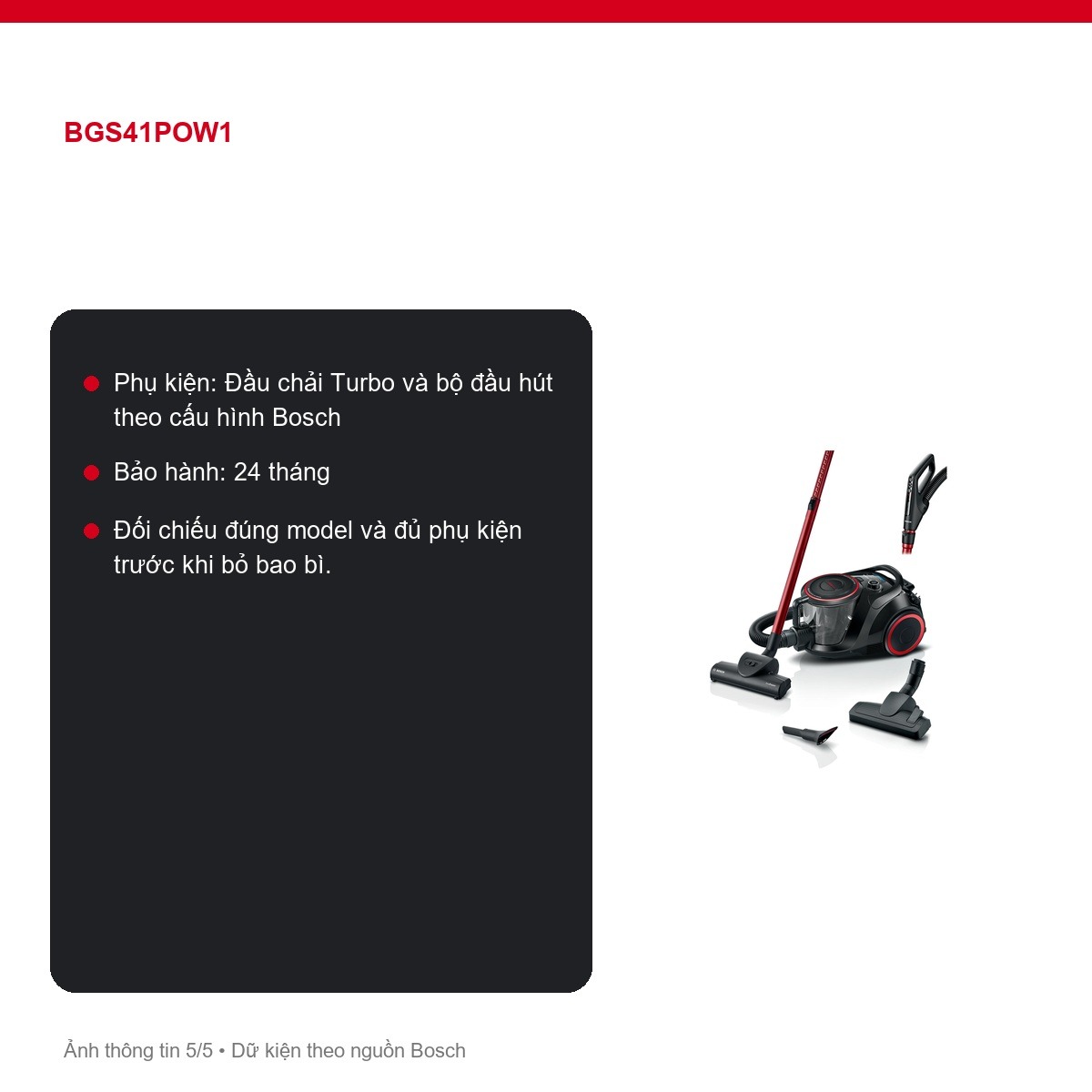 Thân máy Bosch BGS41POW1