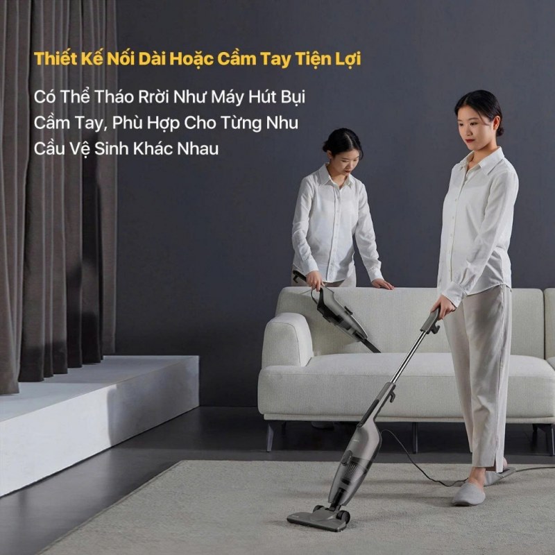 Deerma DX120C - Thân máy 1,36 kg vẫn cần điểm tựa đúng