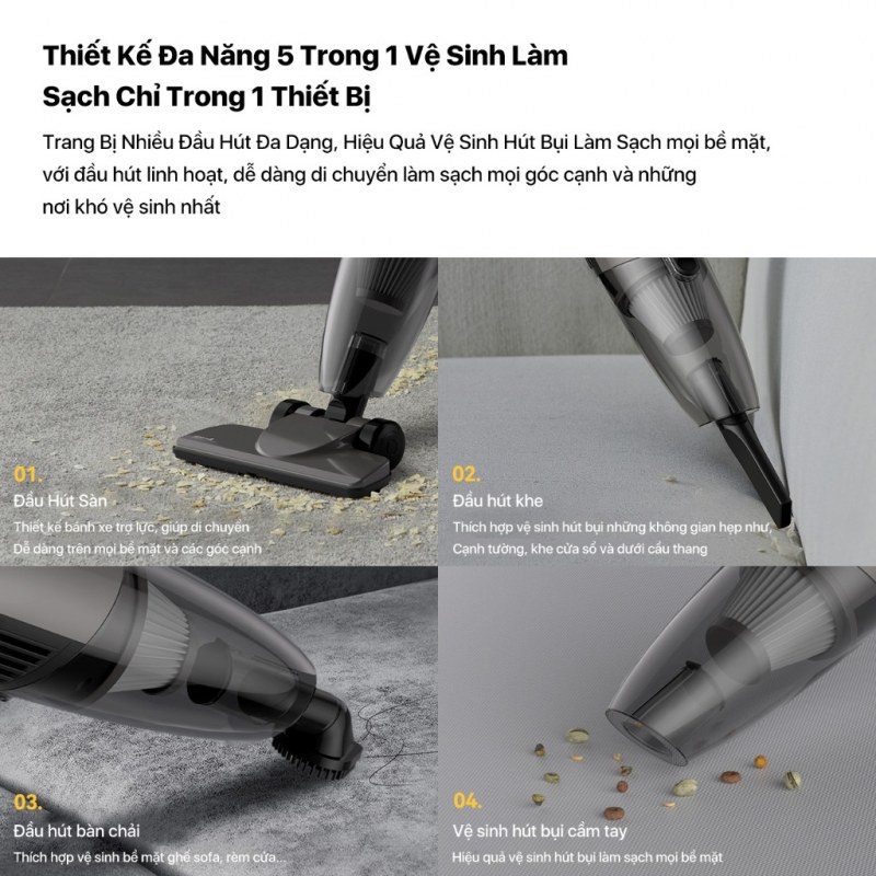 Deerma DX120C - Đường khí thẳng cần được giữ thông