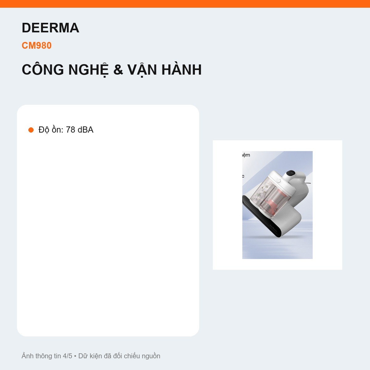 Khí nóng và đập rung Deerma CM980