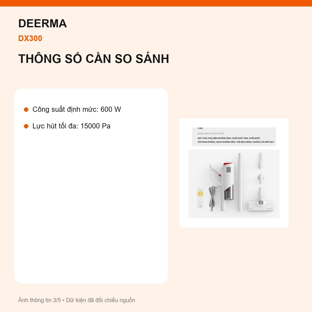 Lực hút Deerma DX300
