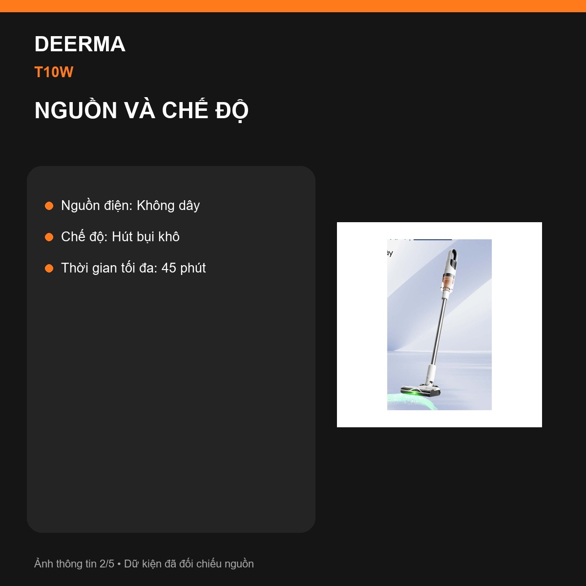 Đèn xanh Deerma T10W