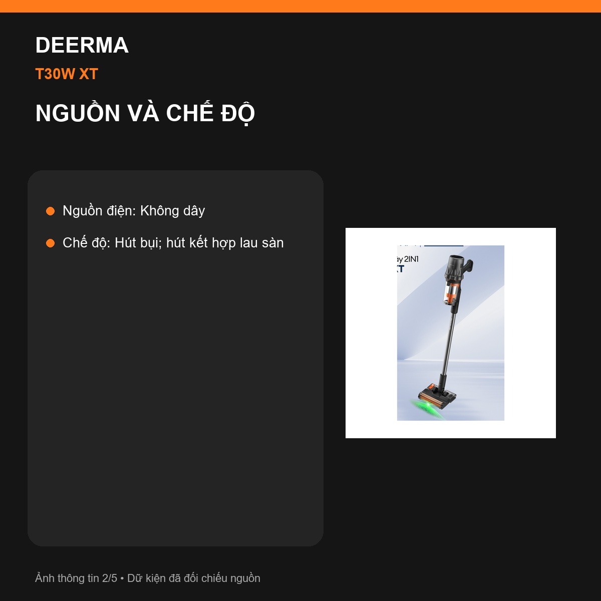 Bình lau sàn Deerma T30W XT