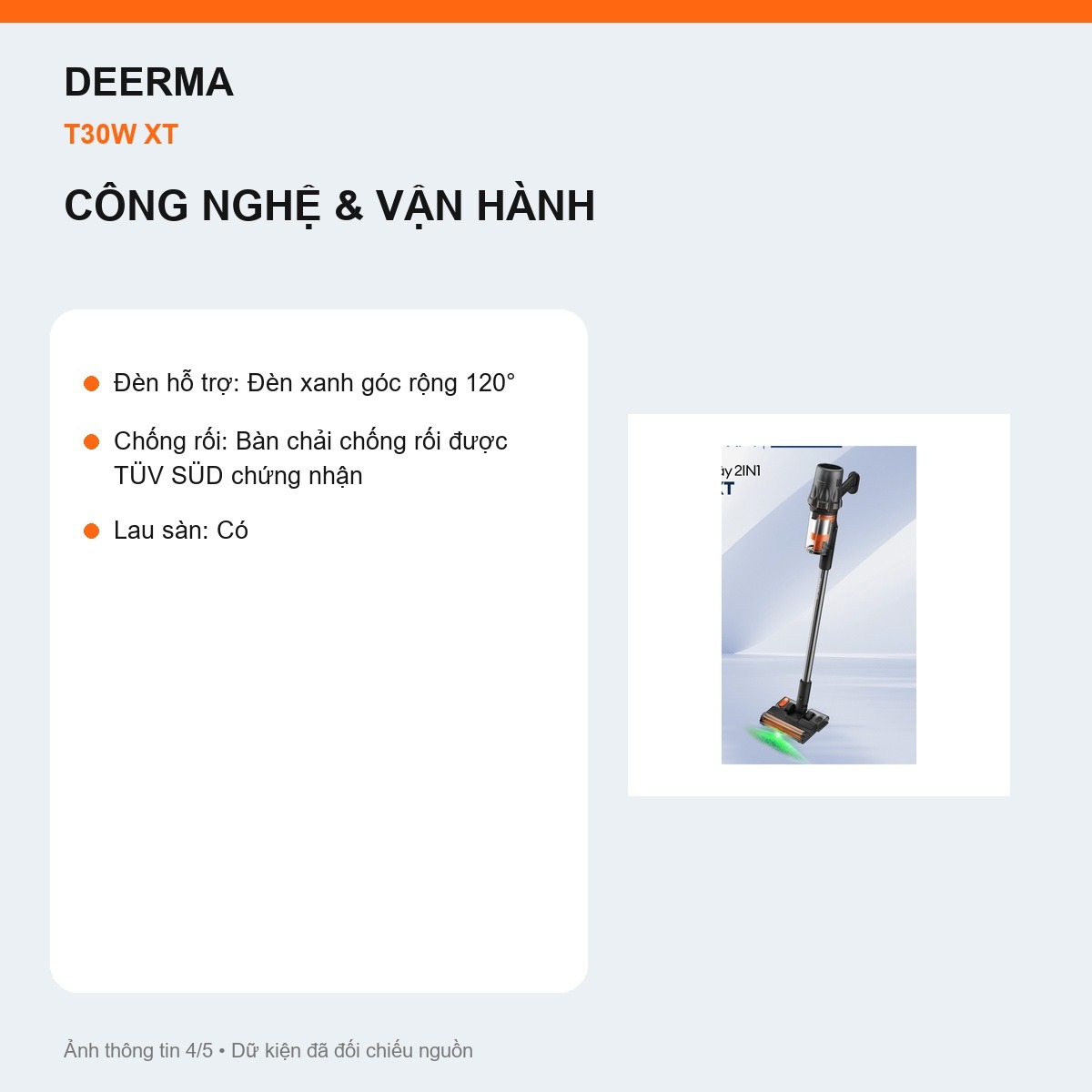 Đèn xanh Deerma T30W XT