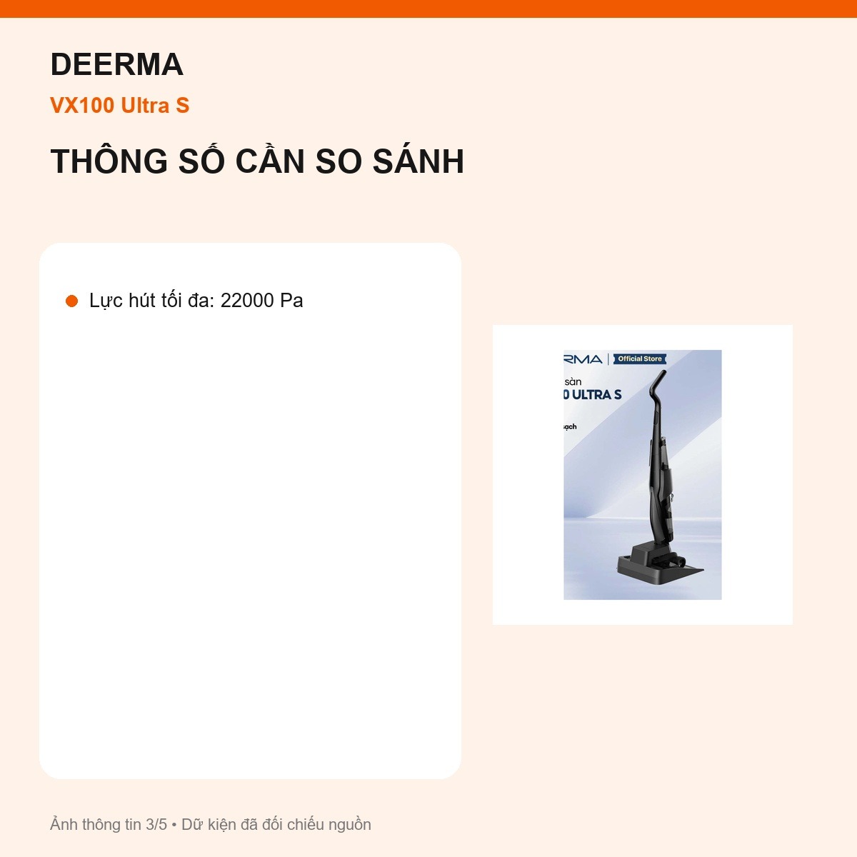 Bình nước Deerma VX100 Ultra S
