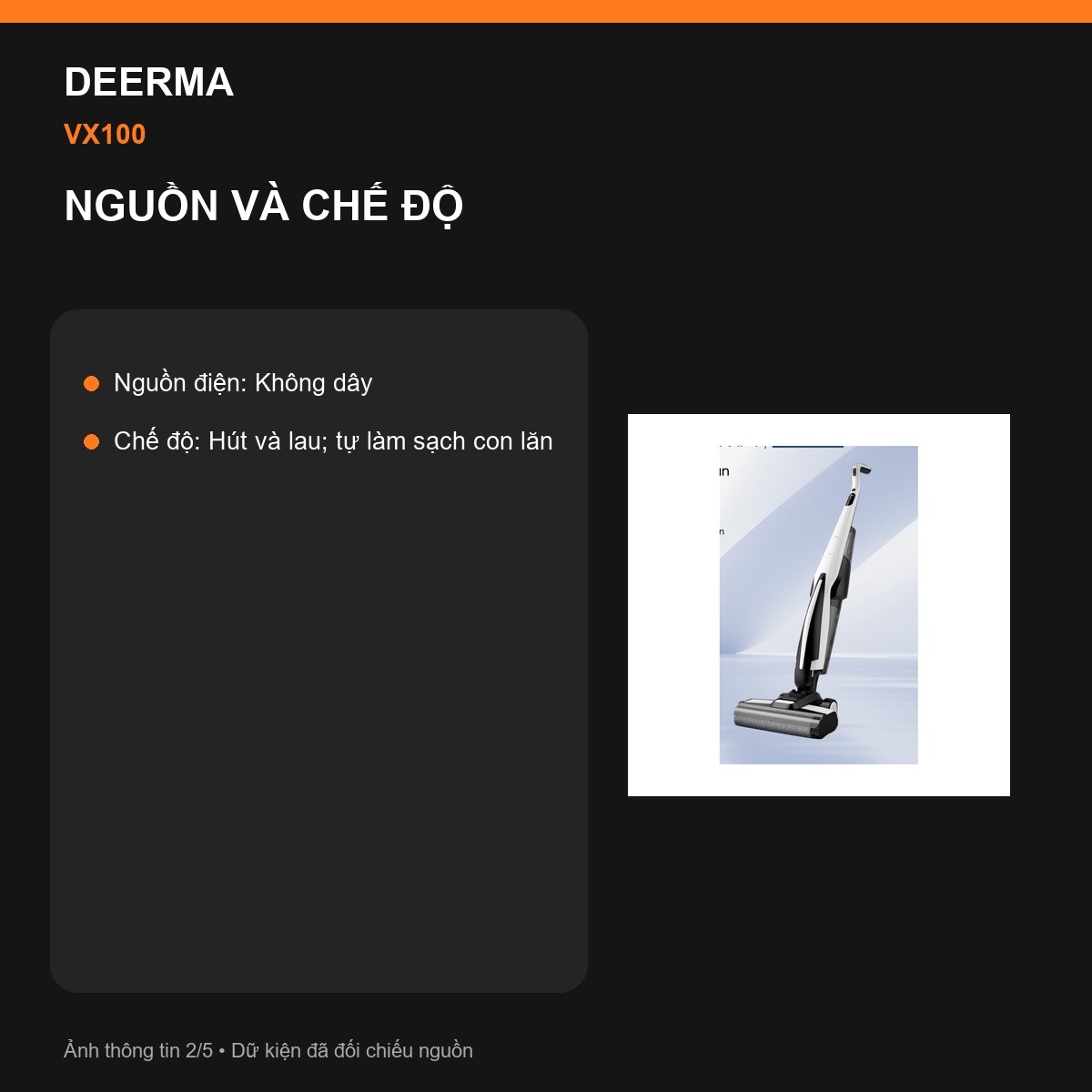 Hai bình nước Deerma VX100