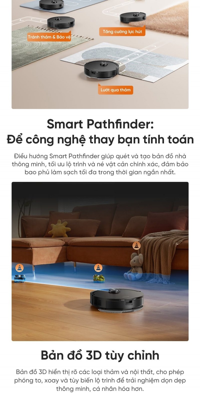 Điều khiển Dreame F20 trong ứng dụng Dreamehome