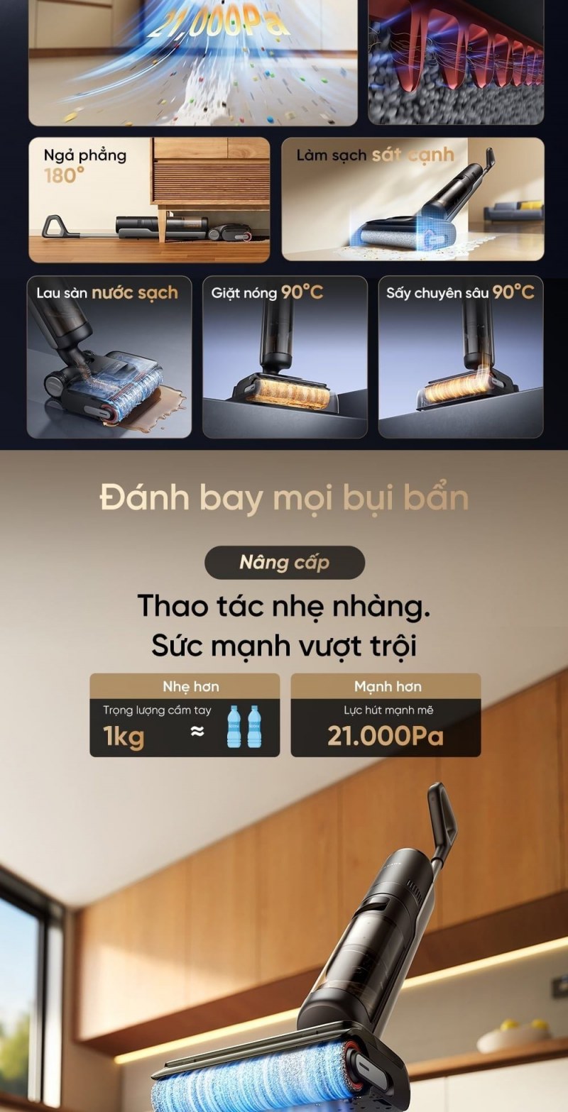 Các mốc giặt và sấy 90°C được giới thiệu cho H12 GT.