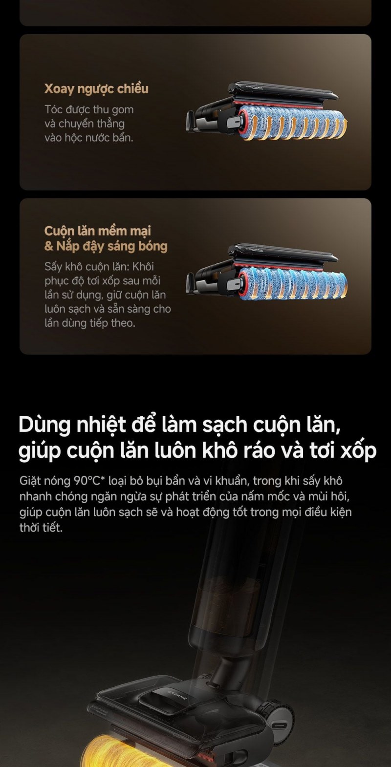 Dreame H13 FlexReach - Hai bình 780 và 700 ml tạo lợi thế cho một phiên liền mạch