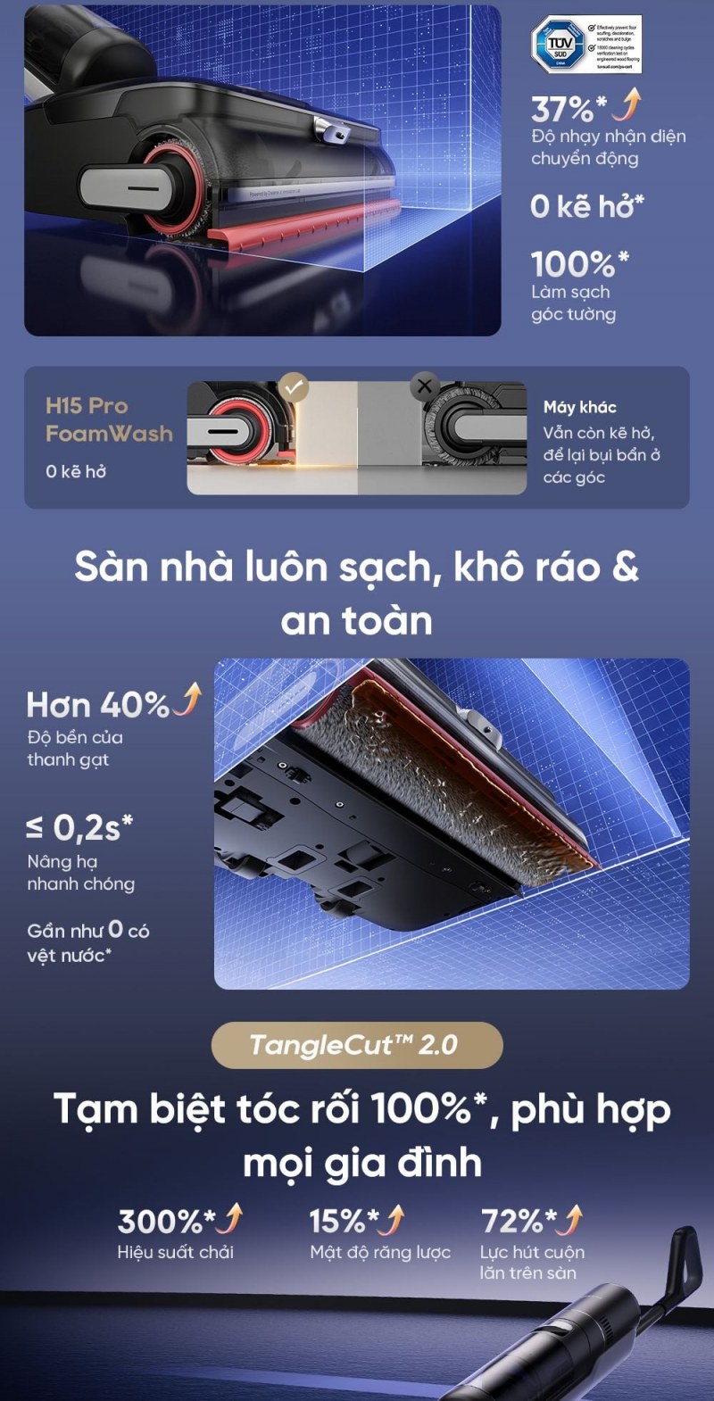 Dreame H15 Pro FoamWash - Điện phân nước không thay thế thao tác rửa bình