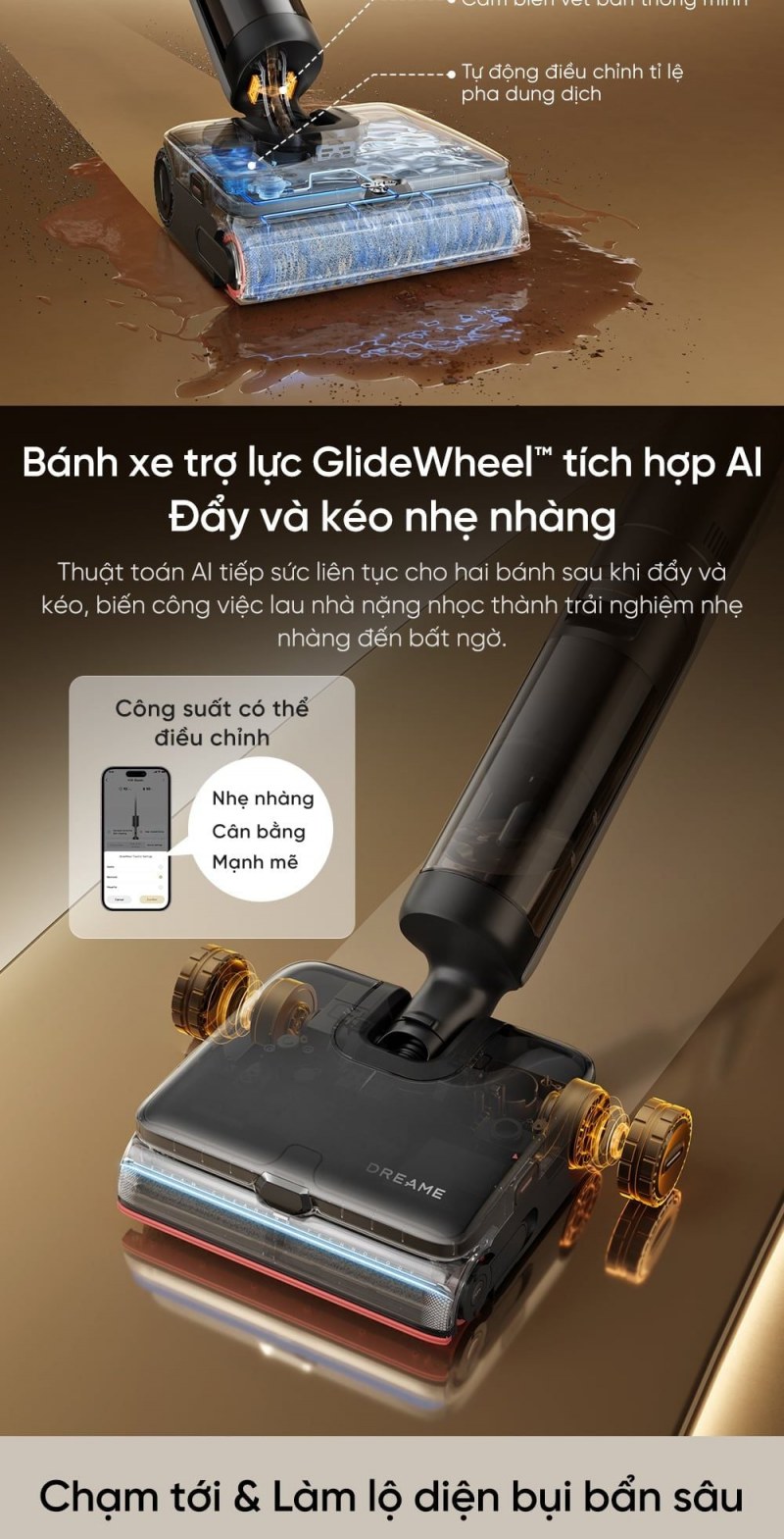 Dreame H16 Steam - Đường hơi 200°C cần được hiểu theo vị trí đo
