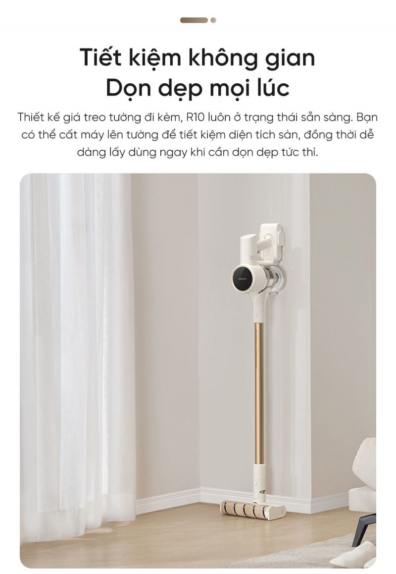 Dreame R10 - Hộp bụi 0,6 lít nên đổ theo lượng rác, không chờ nén đầy