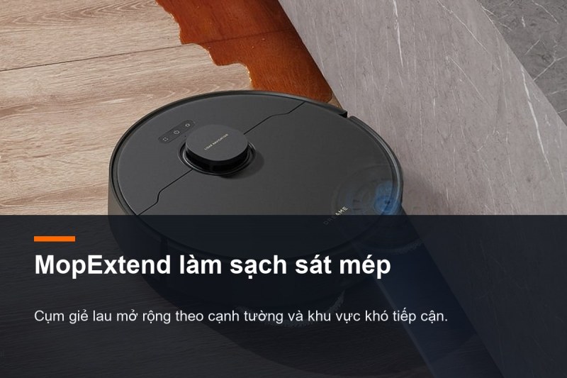 MopExtend làm sạch sát mép trên Dreame X40 Ultra