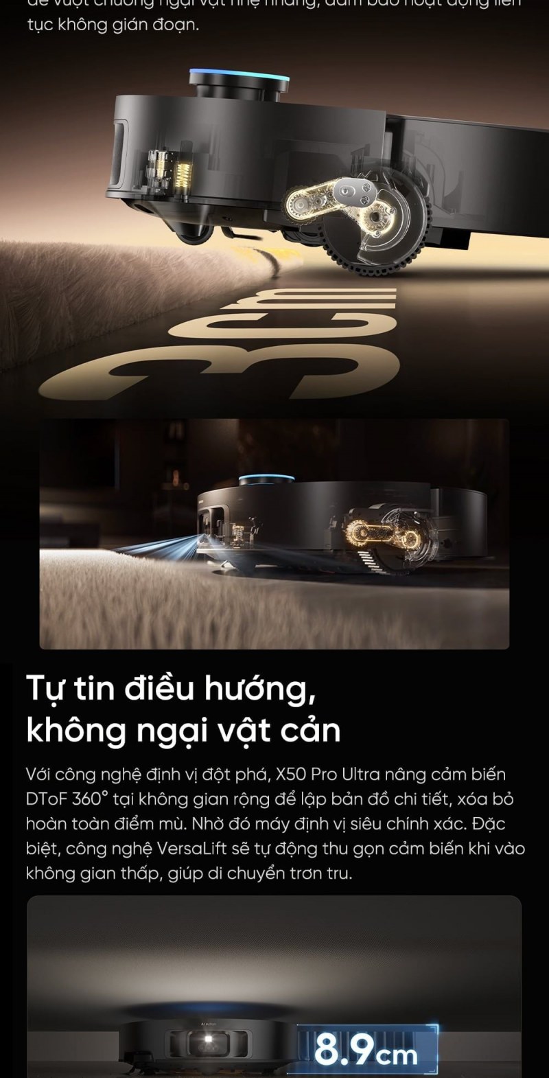 Dreame X50 Pro Ultra minh họa tính năng 3