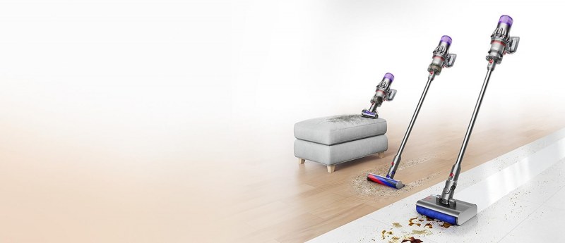 Các cấu hình của Dyson Digital Slim Submarine cho hút khô và lau sàn.