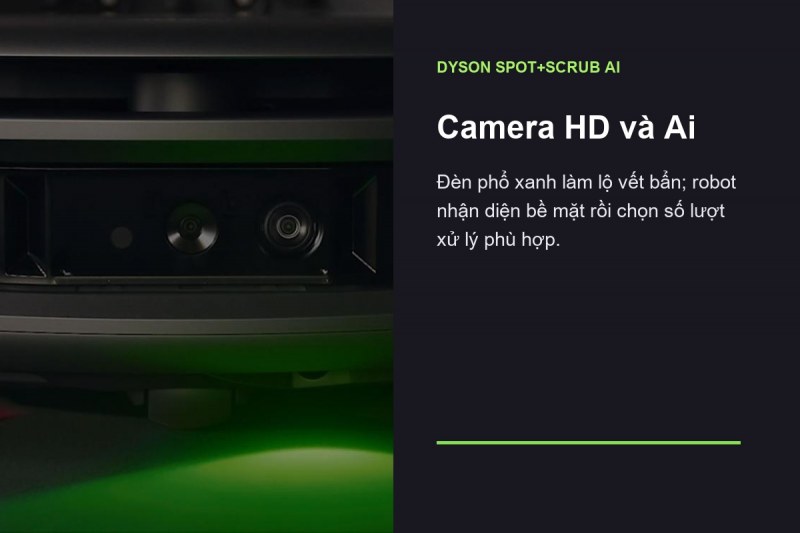 Dyson Spot+Scrub Ai - Camera HD và Ai biến vết bẩn thành một nhiệm vụ riêng