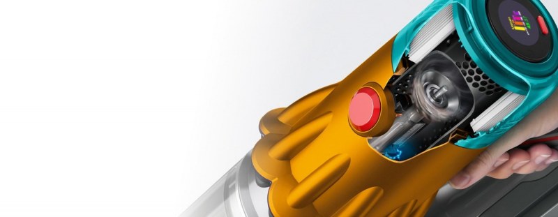 Hình cắt lớp động cơ và màn hình điều khiển Dyson V12 bản HEPA