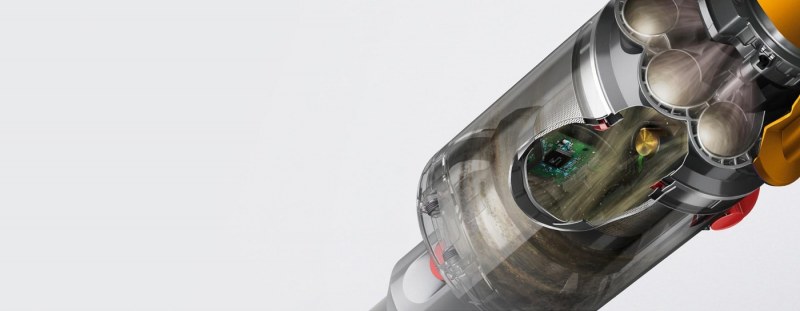 Minh họa cảm biến trong đường thu bụi Dyson V12 Detect Slim Absolute