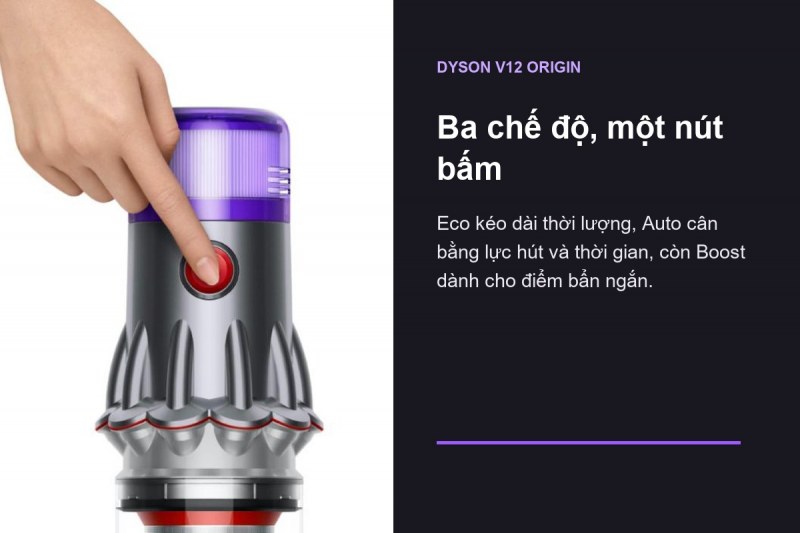 Dyson V12 Origin - Bắt đầu từ bề mặt, không bắt đầu từ mức Boost
