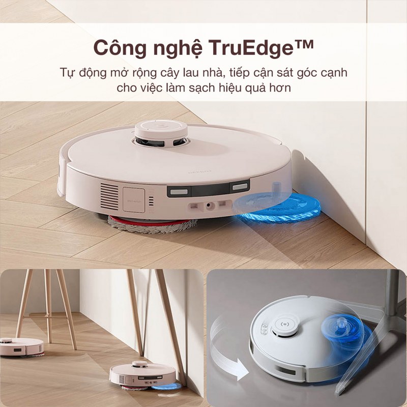 Công nghệ TruEdge của ECOVACS DEEBOT T30 Pro OMNI