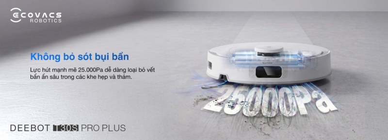 DEEBOT T30S Pro Plus làm sạch trong nhà nhiều bề mặt