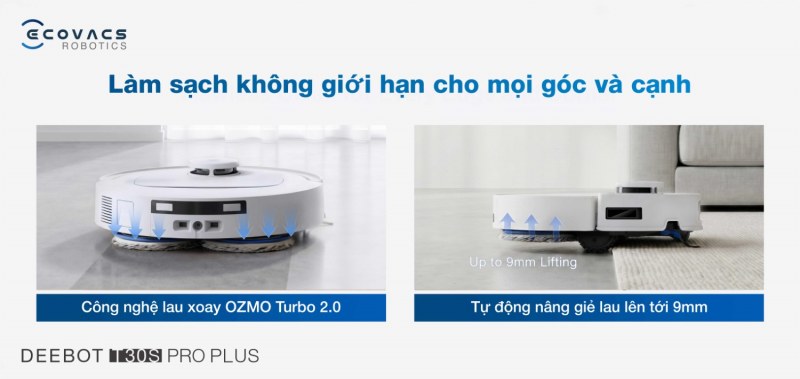 Hai đĩa lau OZMO Turbo 2.0 của DEEBOT T30S Pro Plus