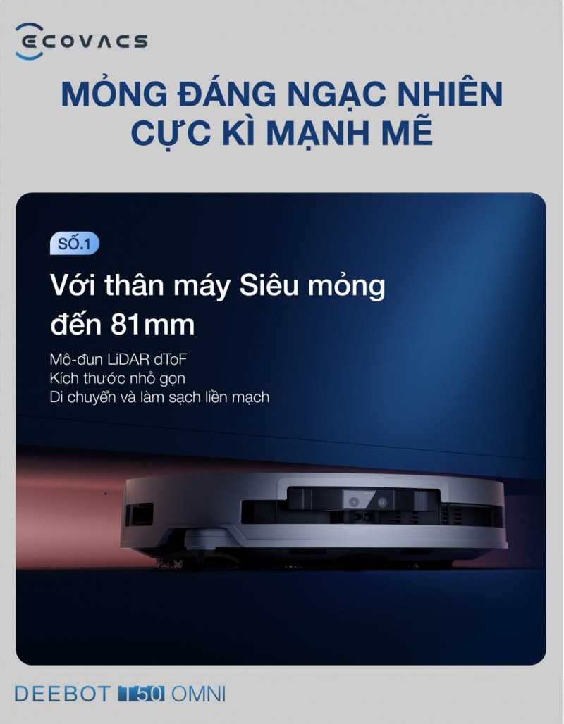 ZeroTangle 2.0 trên Ecovacs DEEBOT T50 OMNI