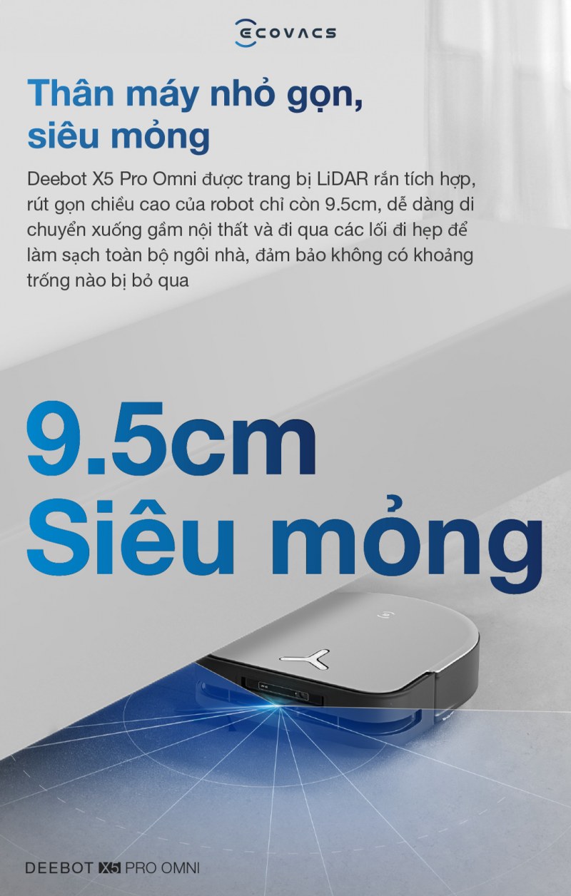 Trạm đa năng của Ecovacs DEEBOT X5 PRO OMNI