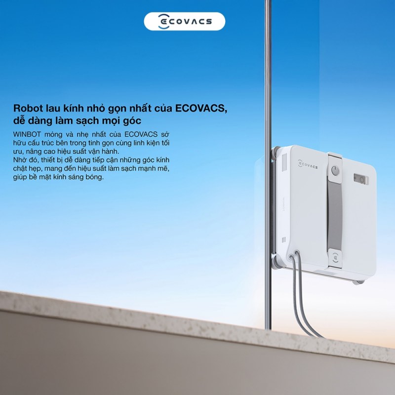 Cách sử dụng ECOVACS WINBOT mini 2 trên kính