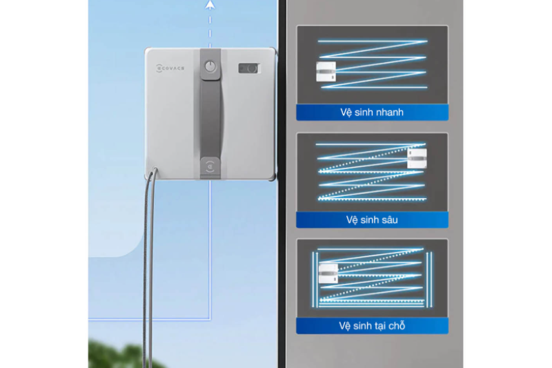 Các chế độ làm sạch của ECOVACS WINBOT MINI