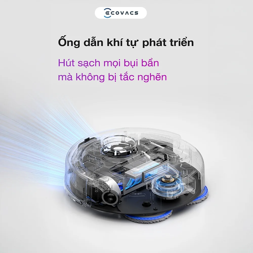 Thân Ecovacs DEEBOT mini rộng 28,6 cm