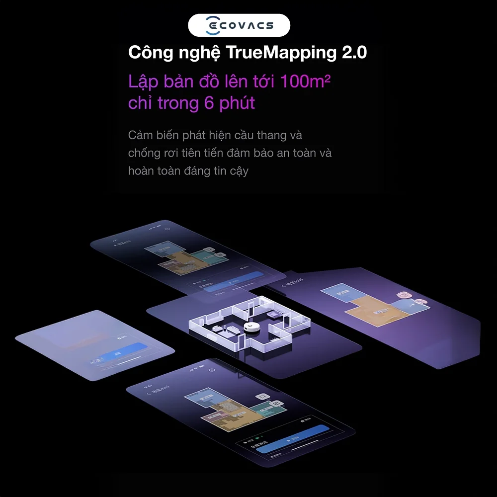 Điều hướng TrueMapping 2.0 trên DEEBOT mini